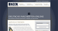 Desktop Screenshot of inschriften.net